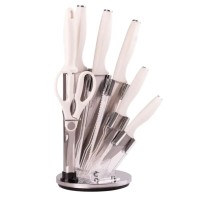Набір кухонних ножів 7 предметів на пыдставці Білий (25226)