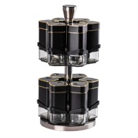 Набір для спецій карусель на підставці 12 баночок по 120 мл (77041)