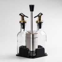 Набір для спецій на підставці 4 предмети пляшечки для олії та оцту (20735)