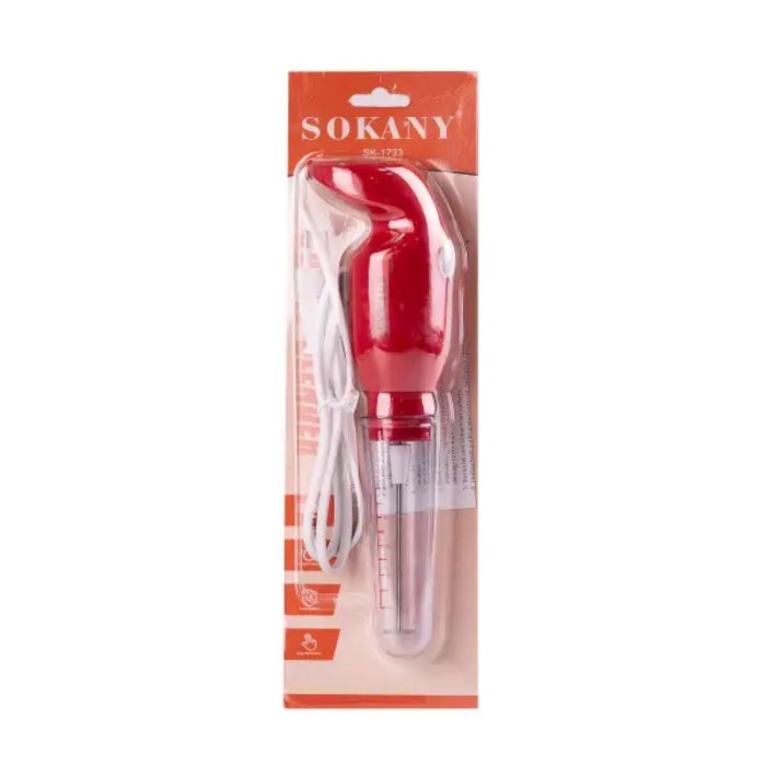 Капучинатор Sokany SK-1733 ручний 25W Червоний (75922)