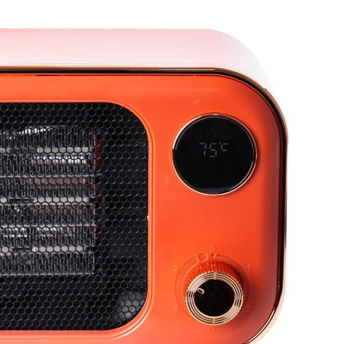 Тепловентилятор SmartX 1200W White обігрівач електричний Жовтогарячий (11385)