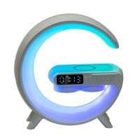 Портативна колонка із зарядкою для телефона та RGB-підсвіткою 15 Вт біла UR126 (65518)