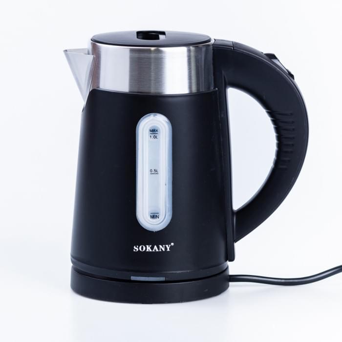 Електрочайник Sokany SK-0808 1200W Чорний (65785)