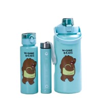 Набір пляшок 3 в 1 Панда з поїлкою і ручкою 0.3 (л) 0.7 (л) 2 (л) М'ятний HPZSB120014M (69922)