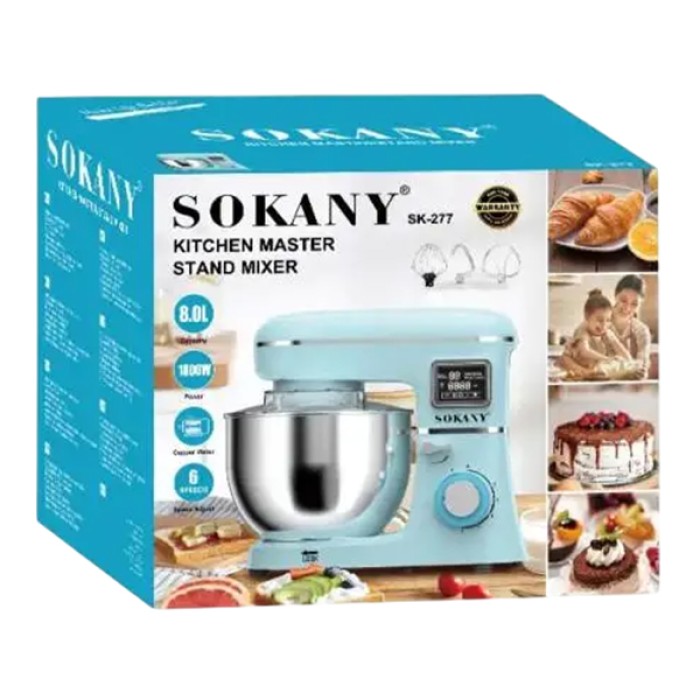 Міксер планетарний Sokany SK277 професійний 1800 Вт (65115)