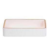 Серветниця на стіл з еко-шкіри 25 х 15.5 х 5 см Білий (52887)