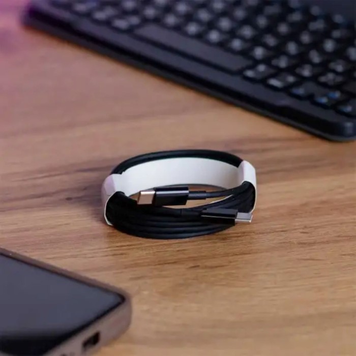 Кабель для зарядження USB-С шнур 2м чорний UR522 (78833)