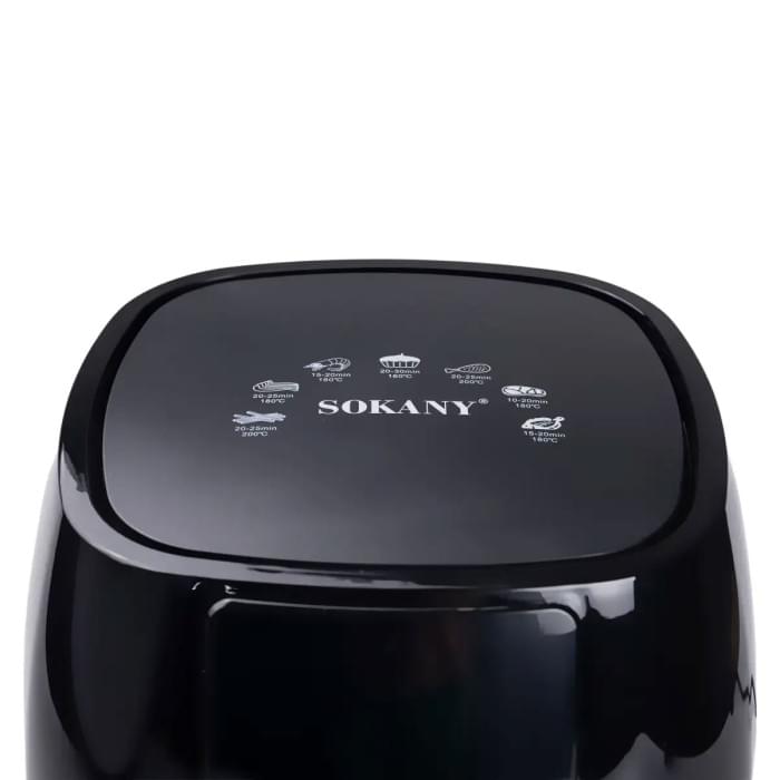 Аерогриль-фритюрниця Sokany SK-8018 електрична на 5л 1400 Вт чорна (57634)