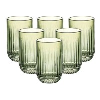 Набір склянок 6 штук 450 мл скляні зелений (23460)