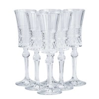 Келихи для шампанського на високій ніжці 6 штук по 145 мл HP51B (82325)