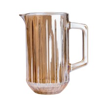 Глечик для напоїв 1.2 л з товстого скла бурштиновий HP524 (48784)