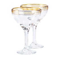 Келихи для коктейлів 2 штуки по 290 мл жовтий HP544 (18846)