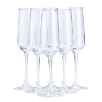 Келихи для шампанського на високій ніжці 6 шт HP564 (81872)
