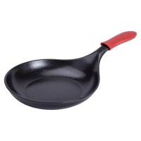 Чавунна сковорода з силіконовою ручкою Ø21 см для електричної та газової плити 500 мл HP-1-13 (81426)