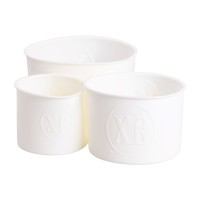 Набір форм для випічки паски силіконові 3 шт 1.7 л, 1 л, 0.6 л форми для паски Білі (37638)