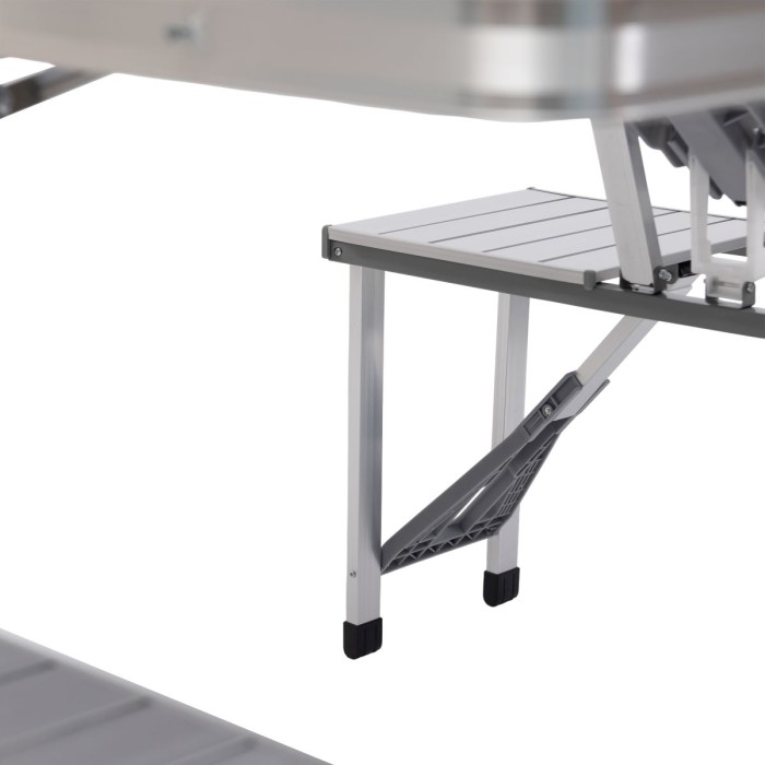 Складаний алюмінієвий стіл трансформер + 4 стільці для пікніка у валізі набір туристичних складних меблів (75299)