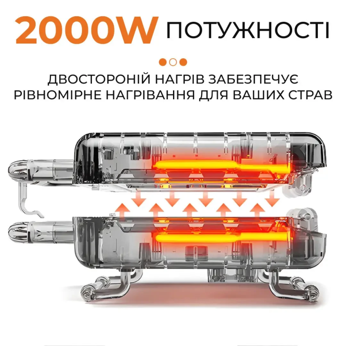Гриль контактний Sokany KJ202SS 2000 Вт (44977)