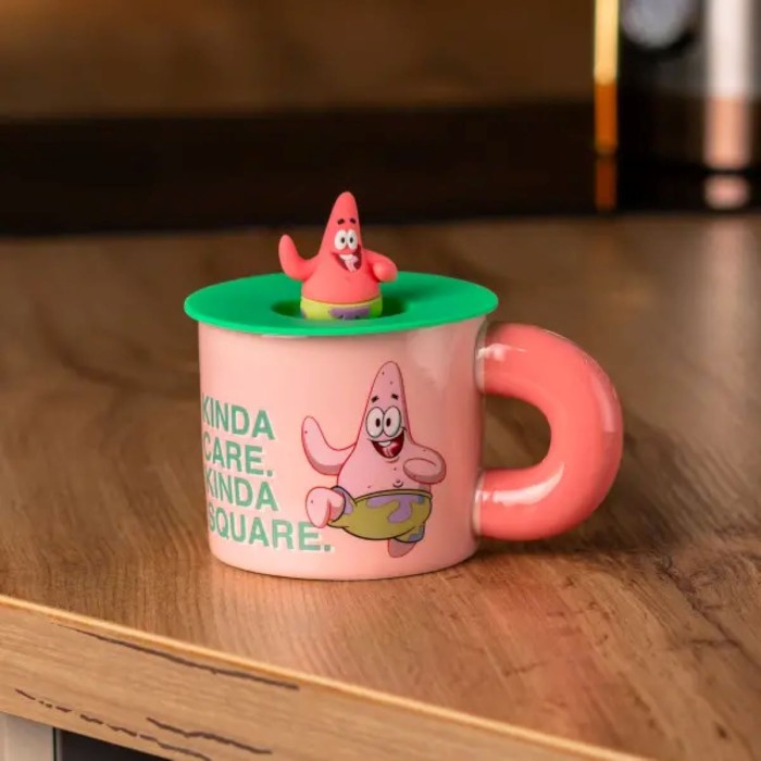 Чашка керамічна з кришкою "Патрік Стар" 400 мл Patrick Star HP7216P (27031)
