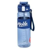 Пляшка для води 860 мл тритан з ремінцем і ручкою Синя HP17303BL (81143)