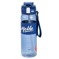 Пляшка для води 860 мл тритан з ремінцем і ручкою Синя HP17303BL (81143)